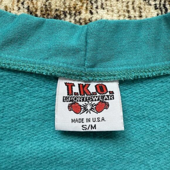 TKO Sportswear Grandma Cardigan S Blue Bird Graphic Granny VTG 90s Ugly Sweater - Picture 6 of 10